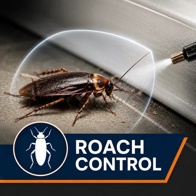 German and American cockroach control service across DFW homes and businesses