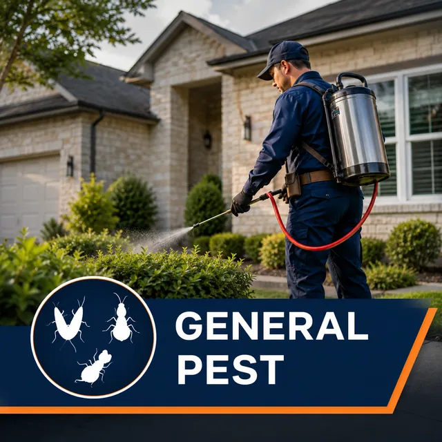 Year-round general pest control service across the Dallas–Fort Worth metroplex