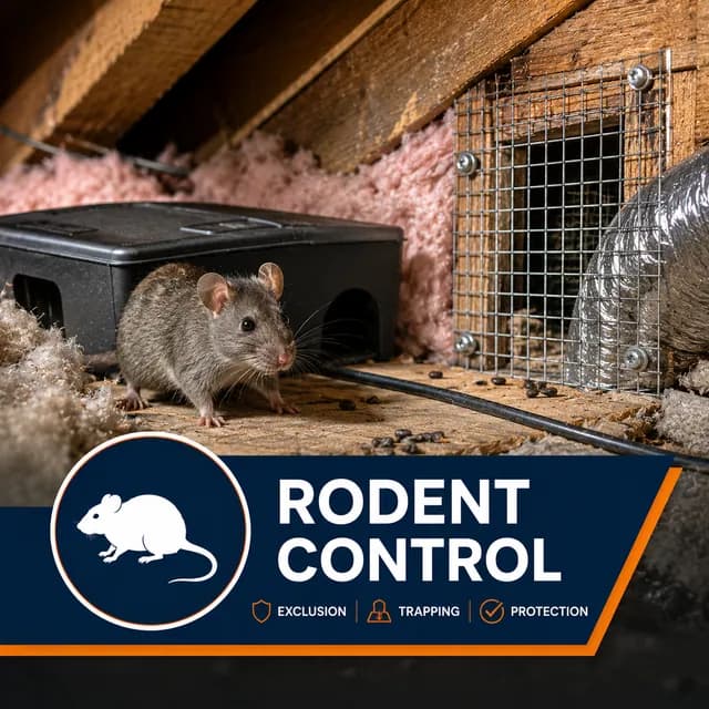 Roof rat and house mouse control with attic exclusion across the DFW metroplex